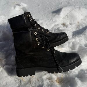 Timberland Black 6” Heritage Boots